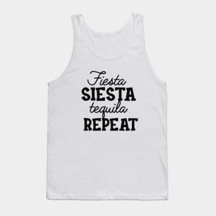 Bachelorette - Fiesta Siesta Tequila Repeat Tank Top